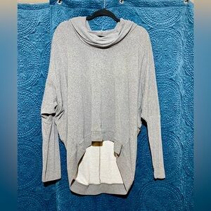 Cowl neck dolman long sleeve